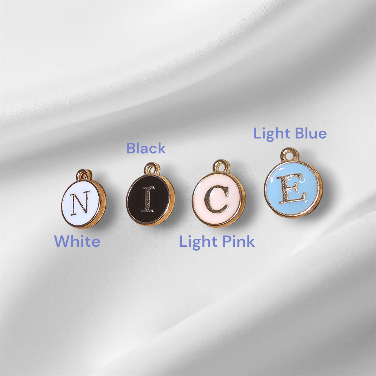 Enamel Initials - Necklace